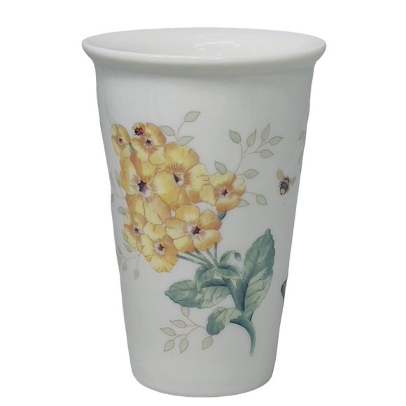 Lenox Butterfly Meadow Ceramic Thermal Coffee Tea Mug 10 oz No Lid EUC - Picture 2 of 10